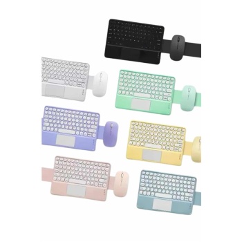 KESGİN MARKET ® Bluetooth Touchpad Klavye Ultra İnce Taşınabilir Q Klavye