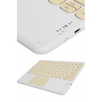 KESGİN MARKET ® Profesyonel Wifi Q Klavye Bluetooth Klavye Touchpad 10.8 Inç