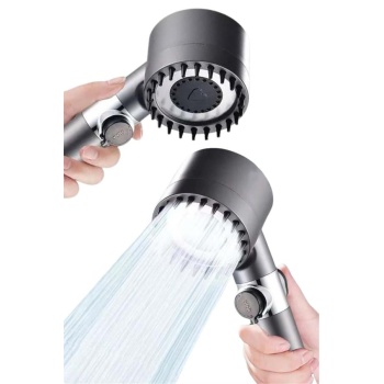 KESGİN MARKET ® Yeni Nesil Duş Başlığı Paslanmaz Çelik Masaj Etkili Ergonomik Tasarım Su Basınçlı