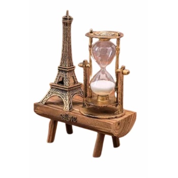 KESGİN MARKET ® Eyfel Kuleli Kum Saati Dekoratif Hediyelik Eşya Retro Eyfel Kulesi