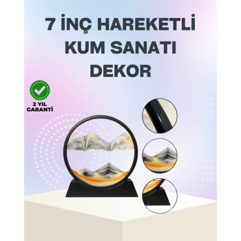 KESGİN MARKET ® Zihin Açıcı Kum Manzarası – 3D Dinamik Kum Tablosu, Dekoratif, Dönüştükçe Yenilenen Sakinleştirici Sanat Eseri