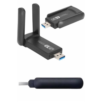 KESGİN MARKET ® Wifi Alıcı Dual Band Usb 3.0 Adaptör Kablosuz Windows 7/8/10/11