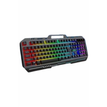 KESGİN MARKET ® Işıklı Oyuncu Q Klavye Mouse Seti Siyah   Oyuncu Klavye