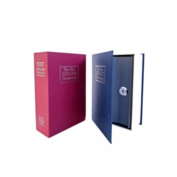 KESGİN MARKET ® Kitap Görünümlü Gizli Kasa Büyük Boy Anahtarlı Kilitli Para Kasası