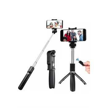 KESGİN MARKET ® Selfie Çubuğu Tripod Bluetooth Kumandalı Selfie Çubuğu Telefon Tutucu
