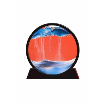 KESGİN MARKET ® Kum Saati Yuvarlak Şık Kum Tablosu Dekoratif Kum Sulu Kum Saati