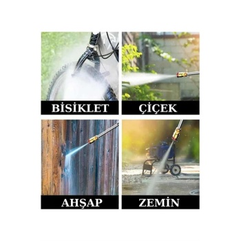 KESGİN MARKET ® Şarjlı Oto Yıkama, Bahçe Sulama Tabancası Makinesi Yüksek Basınçlı