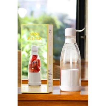 KESGİN MARKET ® Bardak Blender Smoothie Meyve Sıkacağı Şarjlı Cam Taşınabilir