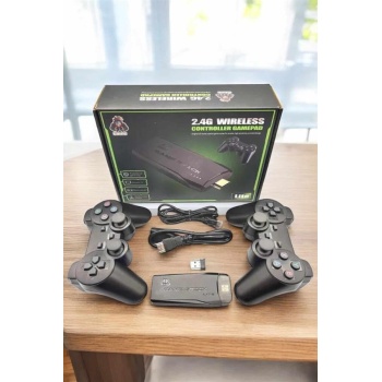 KESGİN MARKET ® Atari Oyun Konsolu 2000 Oyunlu Game Stick 2.4G Wireless