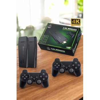 KESGİN MARKET ®   Atari 2.4g Uyumlu Kablosuz Çift Kol Game Stick