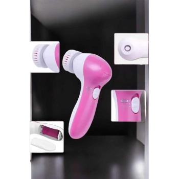 KESGİN MARKET ® Taşınabilir Yüz Temizleme Cihazı Masaj, Peeling, Temizlik 5 Başlıklı