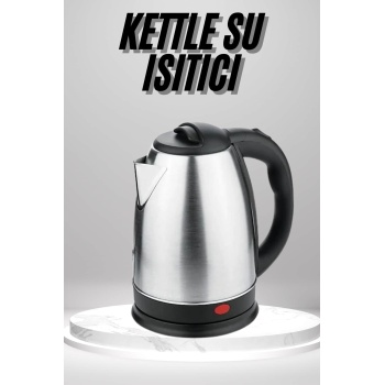 KESGİN MARKET ® Su Isıtıcı 220 - 240 V Paslanmaz Çelik Kettle Uzun Ömürlü 2000 Watt