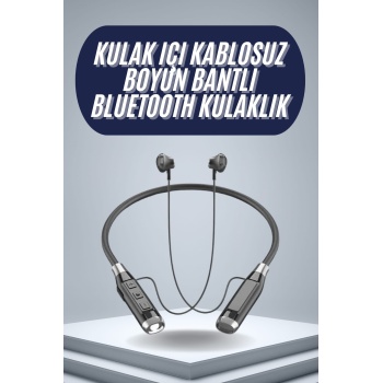 KESGİN MARKET ® 120 Saat Bluetooth Kulaklık Kablolu Boyun Askılı SD Kart Girişli ANC Özellikli