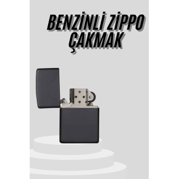 KESGİN MARKET ® Çakmak Parlak Siyah Doldurulabilir Hedyelik Eşya