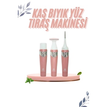 KESGİN MARKET ® 3 İn 1 Epilasyon Aleti Hassas Ciltlere Özel Uzun Ömürlü Kaş Yüz Burun