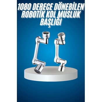 KESGİN MARKET ® 180 Derece Dönebilen Fonksiyonel Paslanmaz Çelik Robotik Kol Musluk Başlığı