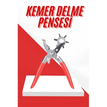 KESGİN MARKET ® Kemer Delme Pensesi 6 Farklı Boyutta Kemer Delici Ev Deri Kemer