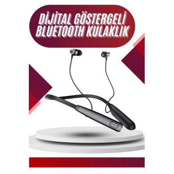 KESGİN MARKET ® 100 Saat Bluetooth Kulaklık Dijital Göstergeli ANC Özelliği Kablolu