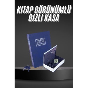 KESGİN MARKET ® Kilitli Gizli Kasa Sözlük Kumbara Kitap Sözlük Görünümlü 18cm