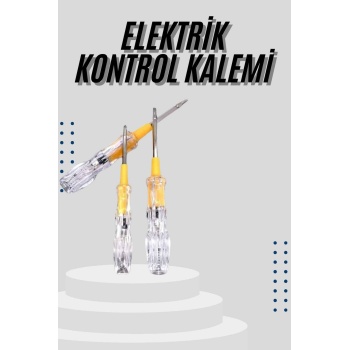 KESGİN MARKET ® Kontrol Kalemi Çift Taraflı Uçlu Elektrik Akım Test Cihazı