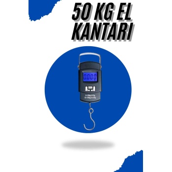 KESGİN MARKET ® El Kantarı Dijital El Terazisi 50 Kg Kapasiteli LCD Ekranlı
