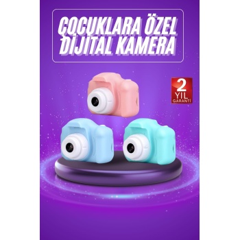 KESGİN MARKET ® Dijital Fotoğraf Makinesi Çocuk Mini 1080p HD Kaliteli Renkli