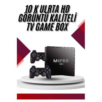 KESGİN MARKET ® 10K Ultra Hd Video Oyun Konsolu Android Tv Box 2.4g Game Stick