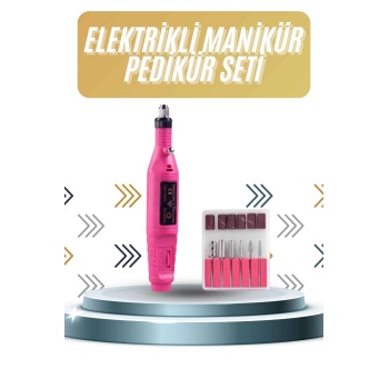 KESGİN MARKET ® Protez Tırnak Ayak Nasır Ve Tırnak Mantar Makinesi Elektrikli 12v Tırnak Törpü Seti