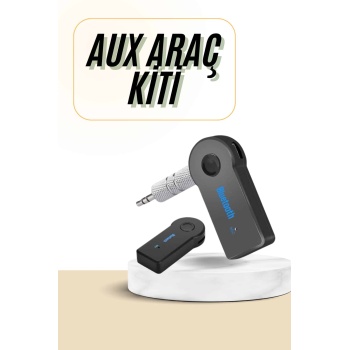 KESGİN MARKET ® Bluetooth Araç Kiti Aux Çıkışlı  Telefon Müzik Alıcı Tüm Cihazlara Uyumlu
