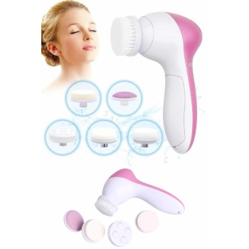 KESGİN MARKET ® 5 Başlıklı Cilt Temizleme Cihazı Ultra Kaliteli Yumuşak Kırşıklık Karşıtı