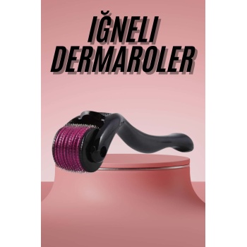 KESGİN MARKET ® Derma Roller Titanyum Uçlu 540 İğneli 1 Mm Saç Sakal Çıkarma Ve Cilt Bakım Masaj Aleti