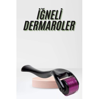 KESGİN MARKET ® Saç Çıkarma Tarağı Dermaroller 540 Iğneli Roller 1 Mm Iğne Cilt Yüz Yenileme Bakım Seti