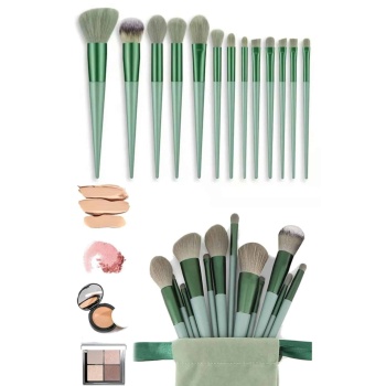 KESGİN MARKET ® Profesyonel Makyaj Fırça Seti 13 Parça Yumuşak Kıllı Fırça Seti Far Fırçası
