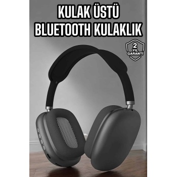 KESGİN MARKET ® P9 Plus Hi-fi Ses Kalitesi Ayarlanabilir Mikrofonlu Bluetooth Kulaklık Siyah