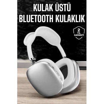 KESGİN MARKET ® P9 Air Max Kablosuz 5.0 Mikrofonlu Bluetooth Kulaklık Beyaz Yüksek Ses Kaliteli