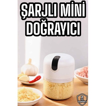KESGİN MARKET ® El Rondosu Mini Şarjlı Doğrayıcı Taşınabilir 250 ml