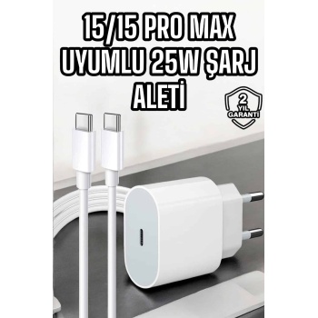 KESGİN MARKET ® İOS Uyumlu Type-C Girişli Hızlı Şarj 15/15 Pro Max Adaptör ve Kablosu