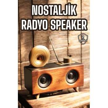 KESGİN MARKET ® Nostaljik Görünümlü Bluetooth Bağlantılı Speaker