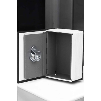 KESGİN MARKET ® Gizli Kasa Kitap Görünümlü Anahtarlı Çelik Mini Kasa