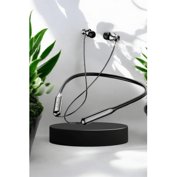 KESGİN MARKET ® Boyun Bantlı Kablolu Kulaklık ANC Özelliği Uzun Şarj Süreli Sporcu Kulaklığı 100 saat