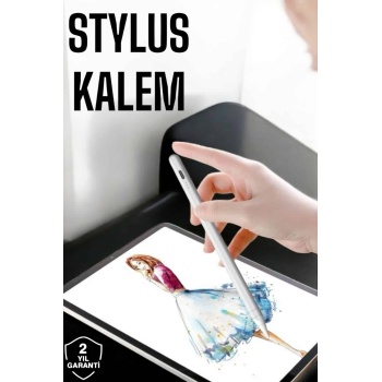 KESGİN MARKET ® Tablet Kalemi Stylus Pen Dokunmatik Kalem Android Ve İOS Uyumlu Şarjlı