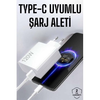 KESGİN MARKET ® Type-C 120W Şarj Aleti Hızlı Şarj Turbo