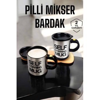 KESGİN MARKET ® Mikser Kupa Yazılı Mug Bardak Karıştırma Özelliği