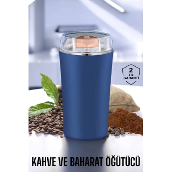 KESGİN MARKET ® Kahve Ve Baharat Öğütücü Dayanıklı Paslanmaz Çelik Kolay Kullanım