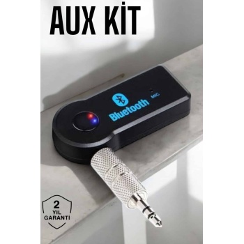 KESGİN MARKET ® Bluetooth Araç Kiti Bt 350 Aux Çıkışlı Tüm Araçlara Uyumlu