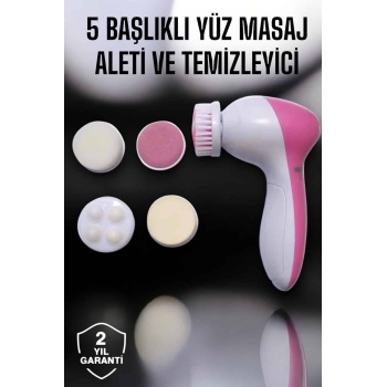 KESGİN MARKET ® 5 Fonksiyonlu Kablosuz Yüz Temizleme Cihazı ile Derinlemesine Cilt Bakımı