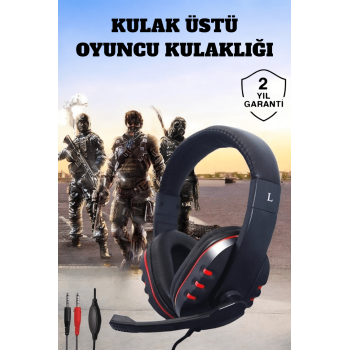 KESGİN MARKET ® Mikrofonlu, Gürültü Engelleyici ve Dayanıklı Kulaklık: Oyun Performansınızı Zirveye Taşıyın