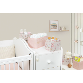 KESGİN MARKET® Baby 3lü Kullanışlı Çekmece Düzenleyici Çok Amaçlı Organizer Kutu (pembe)