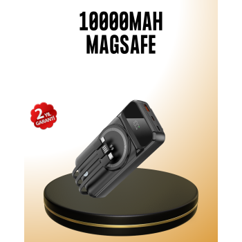 KESGİN MARKET® 15W Kablosuz Hızlı Şarjlı 10000 mAh Powerbank – Taşınabilir, LED Göstergeli