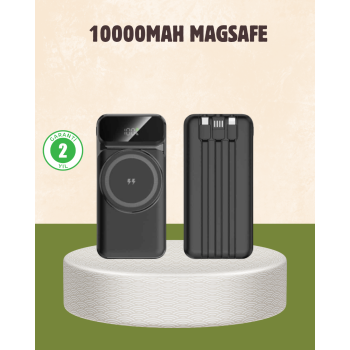 KESGİN MARKET® 10000 mAh Kablosuz Powerbank – 15W Hızlı Şarj,  Type-C Çoklu Çıkışlı